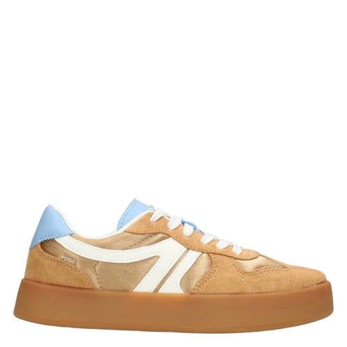 POSH by Poelman sneakers bruin/wit/blauw