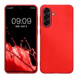 kwmobile telefoonhoesje geschikt voor Samsung Galaxy A36 5G - Hoesje voor smartphone - Back cover in metallic donkerrood