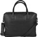 DSTRCT Fletcher Leren Business Laptoptas - 15,6 inch laptopvak - Zwart