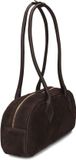 Notre-V Minae Suede Schoudertas Dames Bruin