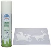 Kaemingk B.V. Pochoir de fenêtre avec neige en spray - Père Noël dans un traîneau - 54 x 31 cm - décoration de fenêtre