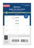 Pocket Week op twee pagina's Engels gerecycled papier 2026 dagboek 26-68221R