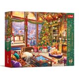 Trefl Premium Plus Quality – Cozy Winter: Kerstavond | 1.000 stukjes, serie ‘Timeless Themes’, de stukjes passen perfect in elkaar, voor volwassenen en kinderen vanaf 14 jaar