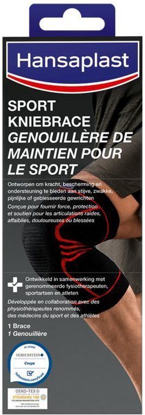 Hansaplast Performance Sport Knie Brace - One Size - Zwart