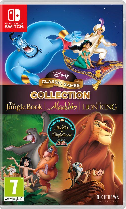 Nighthawk Interactive Disney Classic Games Collection: Aladdin, The Lion King & The Jungle Book - Nintendo Switch