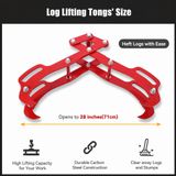 StarTech Holmgreep 71 cm met 4 klauwen - Houtgreep voor stammen - Koolstofstaal - 360° draaibaar - Draagvermogen 3,6 ton - Geschikt voor tractor en ATV