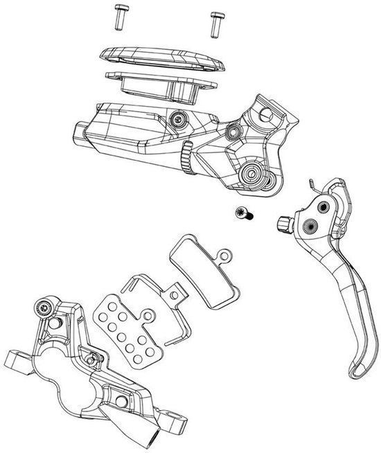 Sram Level Ultimate/tlm A2 Reserveonderdelenkit Zwart