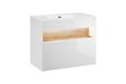 BAHAMA WHITE Meuble de salle de bain sous lavabo, 80 cm