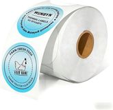 Merkloos Ronde Thermische Labels in Macaron Blauw voor Verzenddoeleinden, Labelprinter en Organisatie