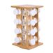 COOK CONCEPT Spice Rack 16 Jars Bamboo 17.5 x 17.5 x 31 cm