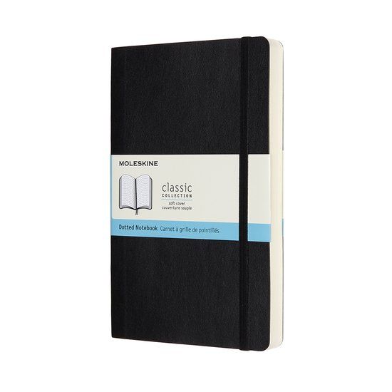 Moleskine Classic Notitieboek - Expanded - Large - Softcover - Gestippeld - Zwart