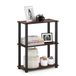 Furinno Gereedschaploze planken, hout, donker kers/zwart, one size, 59,94 (B) x 75,18 (H) x 29,46 (D) cm