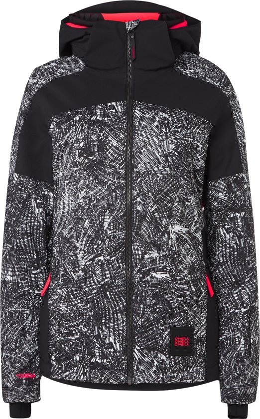 O'Neill Wavelite Jacket Dames Ski jas - Black Aop - Maat XS