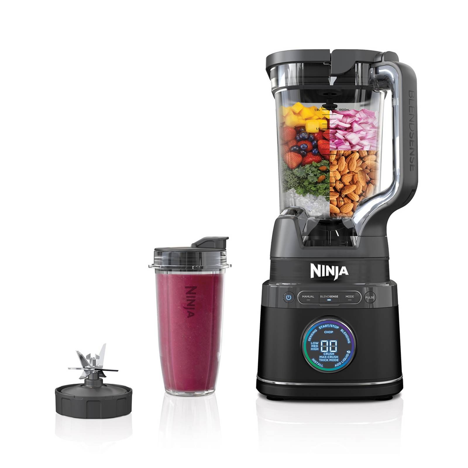 Ninja Detect 2-in-1 Blender & Smoothie Maker - BlendSense - 1200W - TB301EU