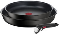 Tefal Ingenio Unlimited Pannenset - 2 Pannen + Handvat - Zwart