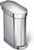 Holland Connections Poubelle Acier inoxydable 45L - Argent