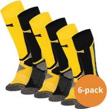 Xtreme Sockswear Xtreme Snowboard Sokken - Multi Yellow - Maat 42/45 6 paar
