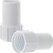 Deux coudes de 38 mm pour piscines, blanc (pour équipement de nettoyage)