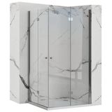 REA Fold N2 - Opklapbare Douchecabine - Chroom - 100x100 Vierkant