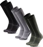 DANISH ENDURANCE Merinowollen Kniehoge Wandelsokken met Demping & - Unisex - 3 Paar - 43-47