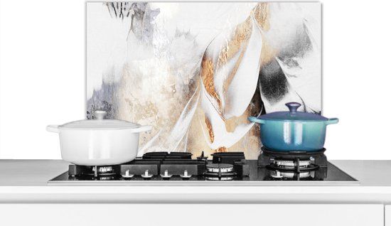 KitchenYeah® Spatscherm keuken 70x50 cm - Goud Luxe - Aluminium