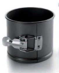 Ibili 826712 - Bakvorm - Rond - Zwart - 12x12x10cm