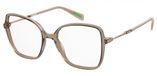 Levi's LV 1075 Champagne Cat Eye Volledig omrand Vierkant met afgeronde hoeken Kunststof/Carbon Brilmonturen voor Vrouwen