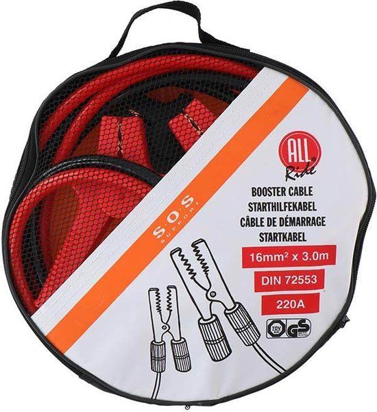 Sos Edco Eindhoven B.V. startkabel 3 m 220 A Rood/Zwart