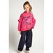 LOOXS Rood/Paars Gestreepte Hoodie met Ruches