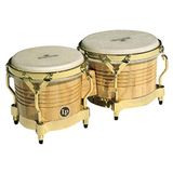 LP Latin Percussion LP811002 Matador Wood Bongo Natural Gold Hardware