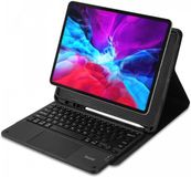 Buddi Zuna Hoes Geschikt voor iPad Pro 11 (2024/2025) | QWERTY Toetsenbord Beschermhoes | Bluetooth 5.0 | met Penhouder | Magnetisch Uitneembaar Keyboard | Book Case met Standaard | Zwart