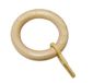 Gardinia Gordijnringen voor gordijnroedes, Ø28 mm, inclusief gordijnhaken, 10 stuks, breedte ring: 9 mm, hout, grenen