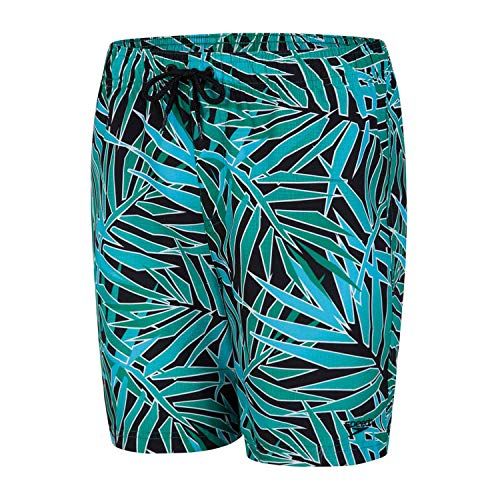 Speedo Junglerain 15 inch WS badpak voor kinderen - blackvenomaquamint - XS