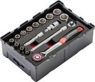 ROTHENBERGER 6-kant-steeksleutel set 1/4", 17-delig