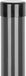 Strend Pro Poteau de clôture METALTEC 48/2000/1,50 mm anthracite rond avec capuchon Zn+PVC RAL7016