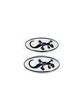 Quattroerre 14014 3D-stickers, ovaal, Geco, 2 stuks