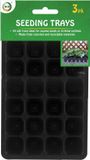 DID Kweekbak - 3-pack - Zwart - 24 vakjes