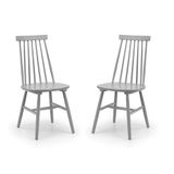 Julian Bowen Set van 2 Alassio spindel terug eetkamerstoelen - Grijs