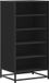 vidaXL Schoenenrek 48x38x97,5 cm bewerkt hout zwart