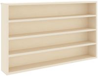 vidaXL Wanddisplaykast - Muurmontage - Beige - 60 x 8,5 x 37 cm - Bewerkt hout