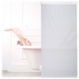 Merkloos Relaxdays douchegordijn - 80 x 240 cm - wit