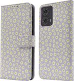 iMoshion Book Case for Motorola Moto G24 Power - Purple / White Daisy