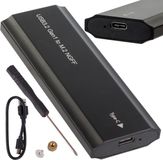 Verk 06312 M.2 SSD Behuizing - Adapter - USB 3.2 - Type C - Zwart
