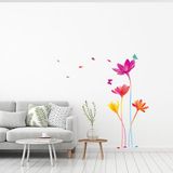 Ambiance Sticker Regenboog bloemen zelfklevende muurstickers