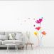 Ambiance Sticker Regenboog bloemen zelfklevende muurstickers