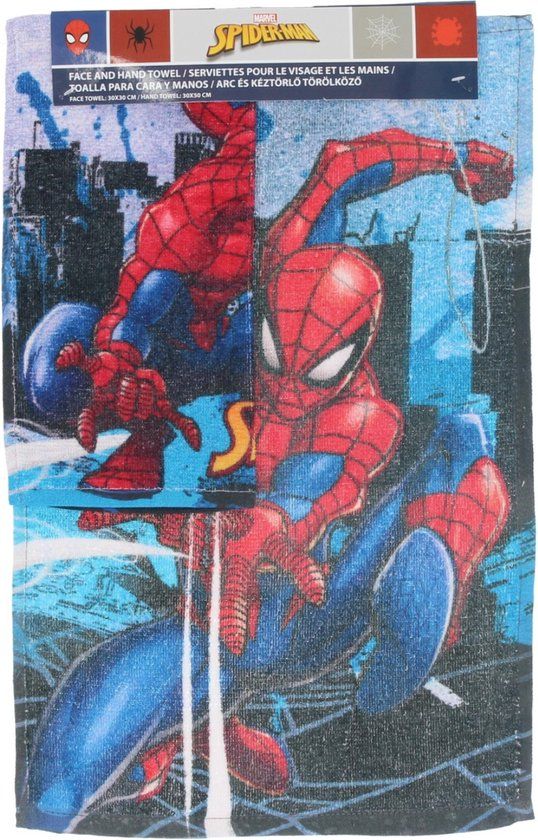4KidsOnly Spiderman Hand + Gezichtshanddoek