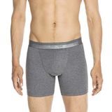 HOM HO1 long boxer briefs (1-pack) - heren boxer lang met horizontale gulp - antraciet