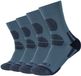 Camano Chaussettes de randonnée 4-pack Denim Unisexe Polyester/Élasthanne
