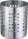 Westmark Bestek-/keukengereihouder, rond, diameter: 12 cm, hoogte: 13,5 cm, roestvrij staal, zilver
