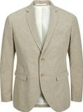 JACK & JONES Jprriviera Blazer Sn Pls Homme Beige Coton/Lin Coupe Regular Taille 66